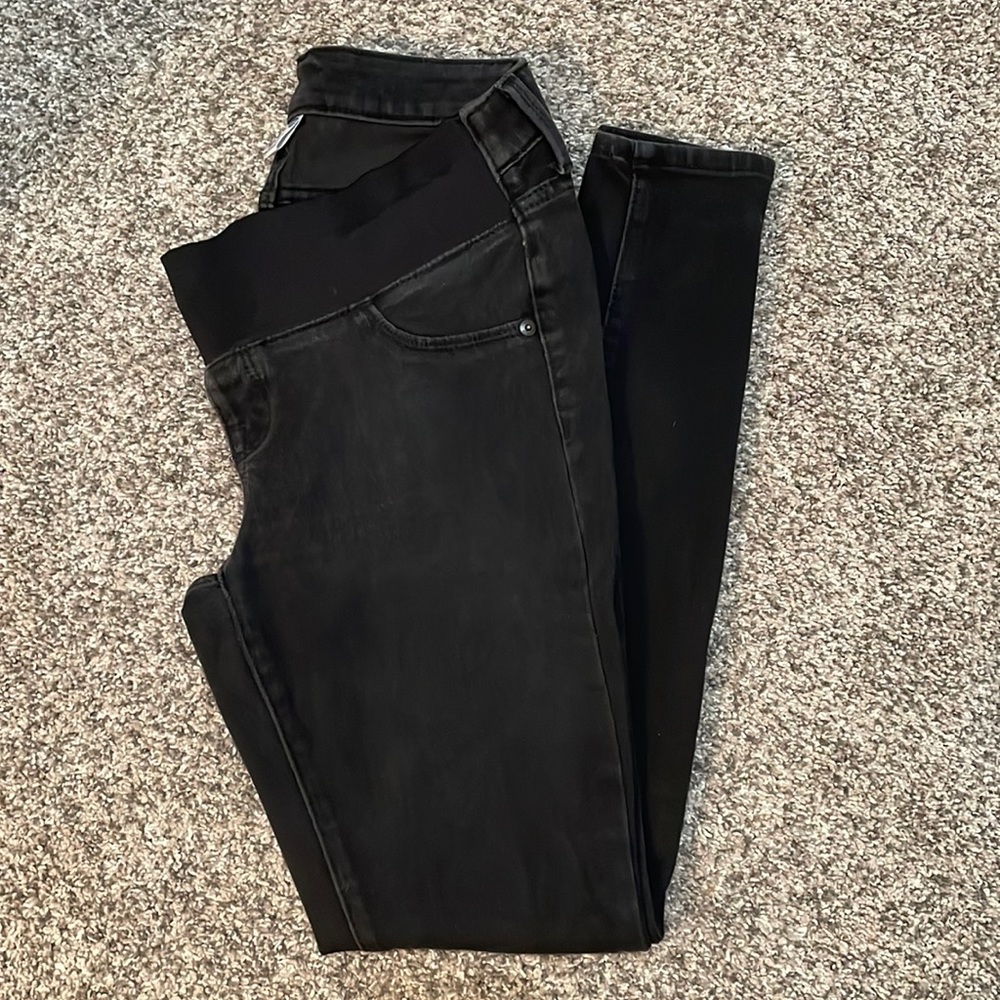 Old Navy Maternity Rockstar Super Skinny Front Low Panel Jeans
